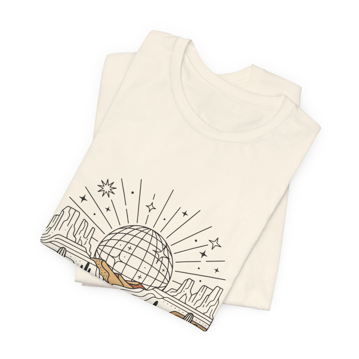 Desert Disco Tee — Retro Sunset Cactus Graphic T-Shirt