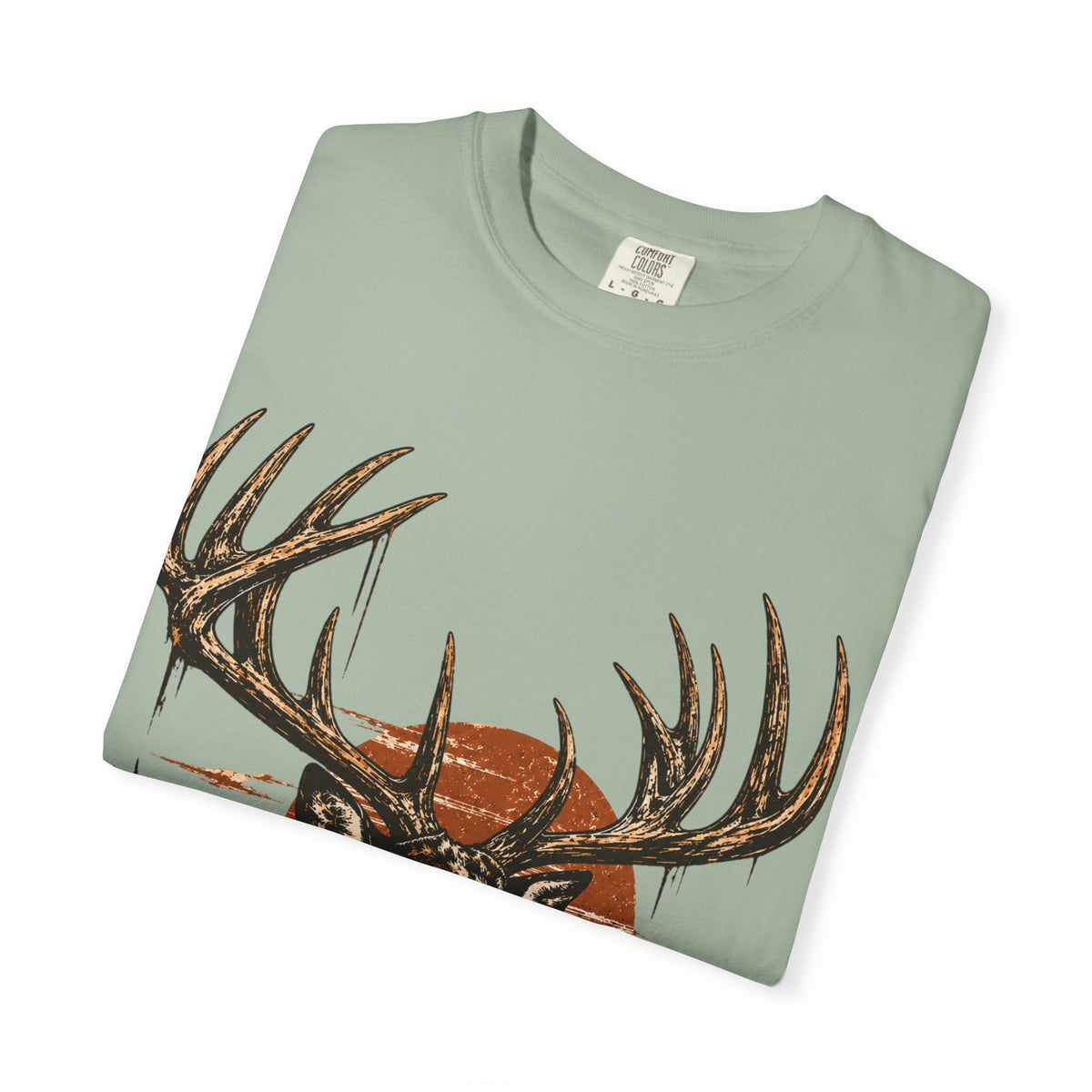 Deer Sunset T-Shirt — Vintage Elk Mountain Graphic Tee