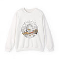 Desert Disco Crewneck Sweatshirt — Retro Sunset Cactus Landscape