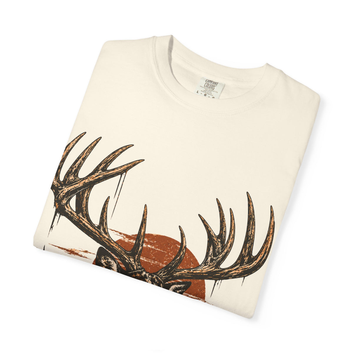 Deer Sunset T-Shirt — Vintage Elk Mountain Graphic Tee