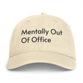 Mentally Out Of Office Coastal Washed Cap — Relaxed Vacation Baseball Hat