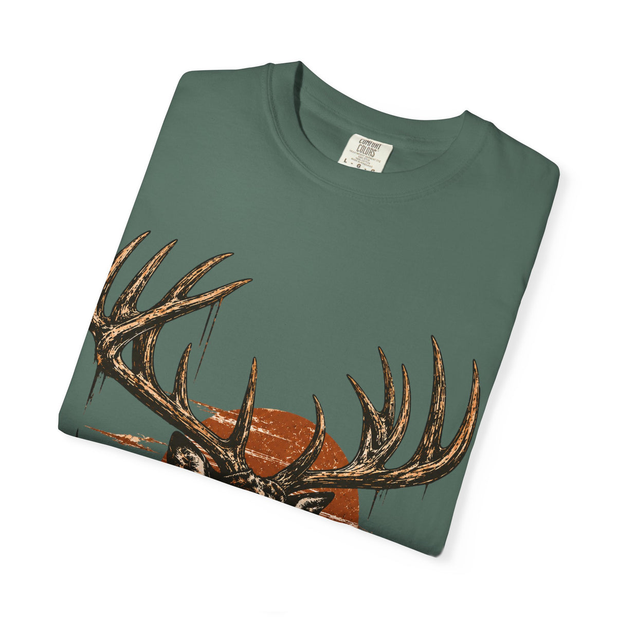 Deer Sunset T-Shirt — Vintage Elk Mountain Graphic Tee