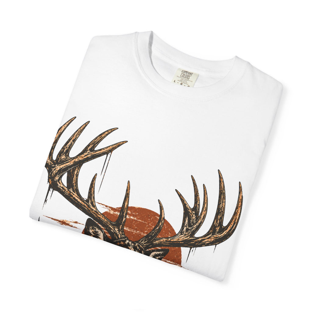 Deer Sunset T-Shirt — Vintage Elk Mountain Graphic Tee